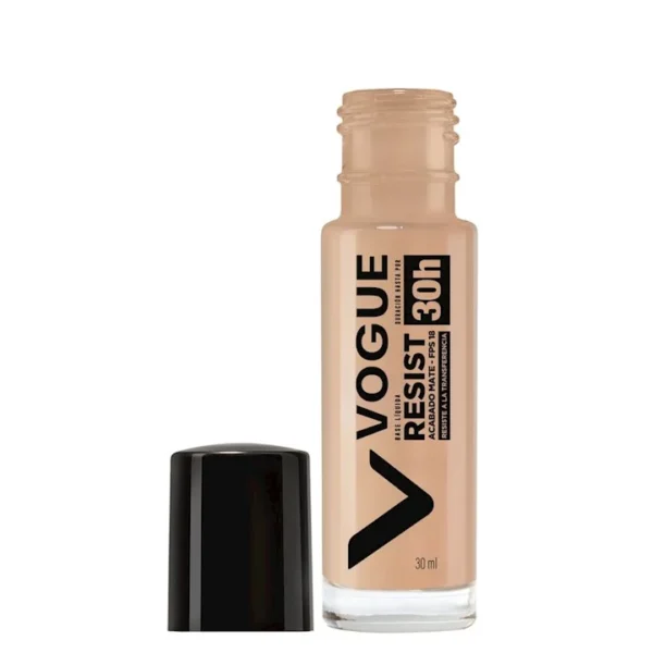 Base Liquida Para El Rostro Vogue Resist Tono Avellana