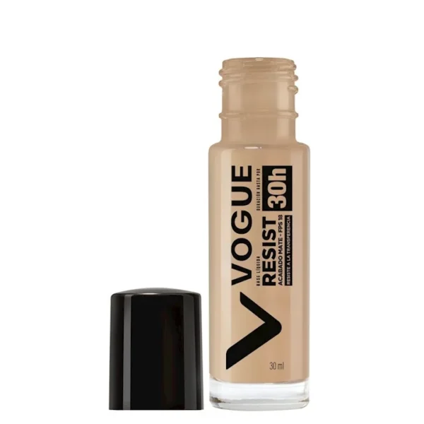 Base Liquida Para El Rostro Vogue Resist Tono Porcelana